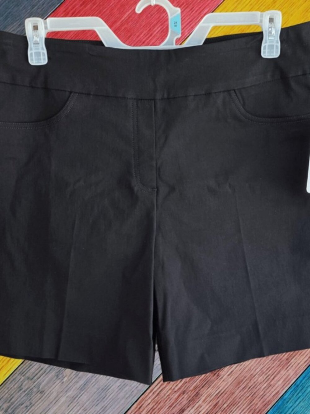 Ruby Rd. Womens Slimming Pull On Bermuda Shorts Black Size 16 - NWT